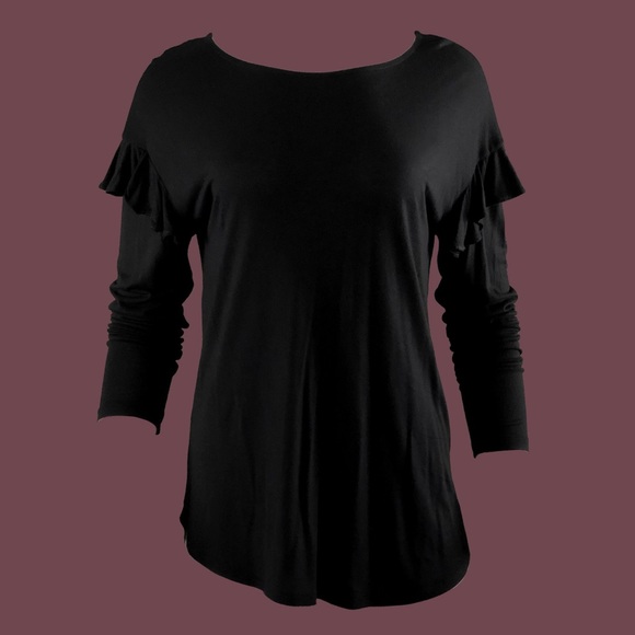 Drop Shoulder Ruffle Top - Picture 6 of 7